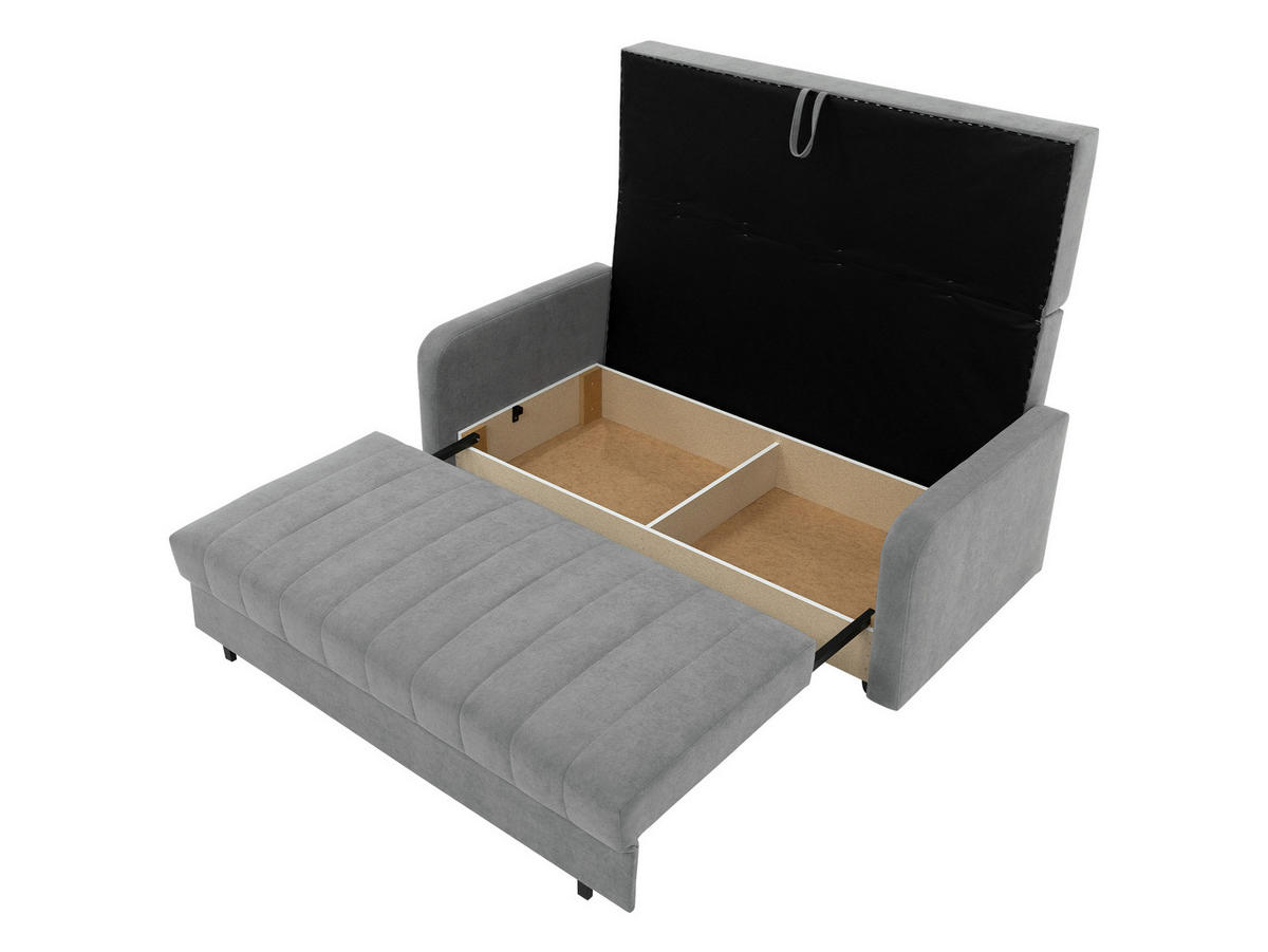 SCHLAFSOFA Viva Silk IV - Dunkelgrün/Schwarz, Holz/Textil (172/85/98cm) - MIRJAN24