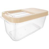 AUFBEWAHRUNGSBEHÄLTER Slide beige - Beige, Kunststoff (19.5/18/35cm) - Orion 