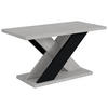 KAFFEETISCH 110x70x60 cm - Betonoptik K350 / Schwarz - AOX - Schwarz, Holzwerkstoff (110/70/60cm) - ALTDECOR
