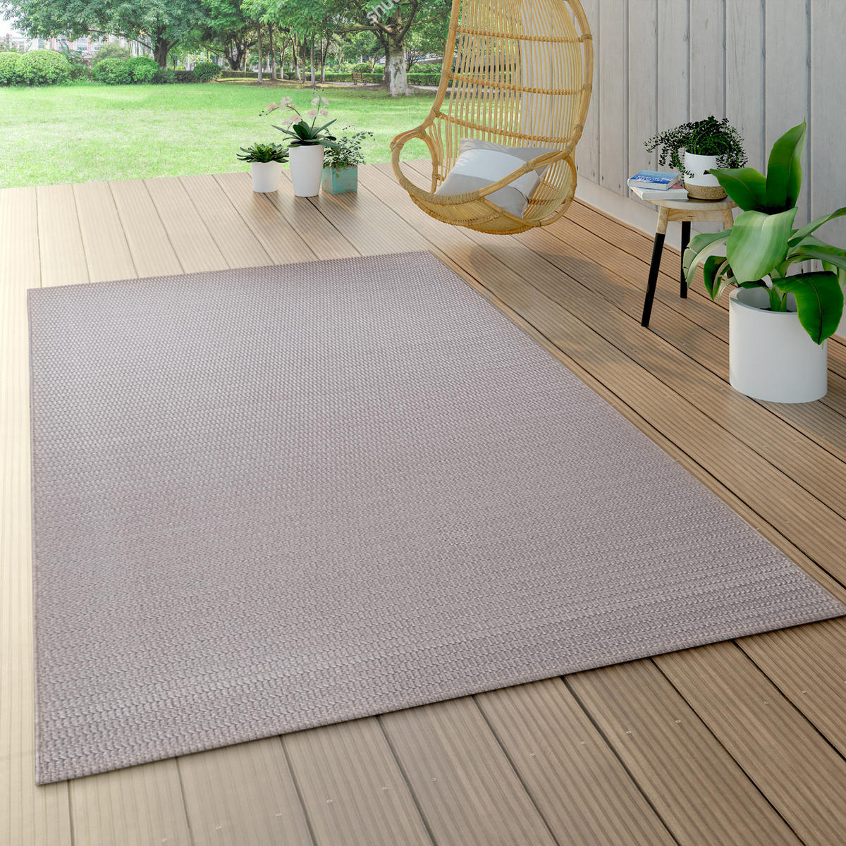 OUTDOORTEPPICH 120/170 cm Waregem 624 - Beige, Textil (120/170cm) - Paco Home