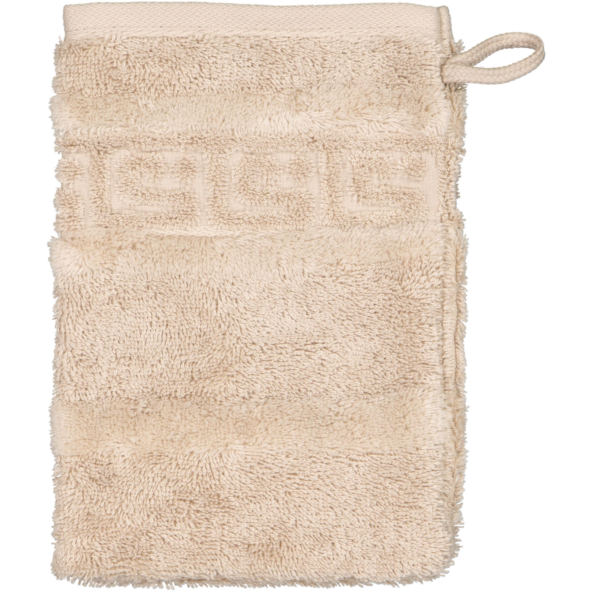 WASCHLAPPEN NOBLESSE UNI 1001 SAND - 375 - Beige, Textil (16/22cm) - Cawoe