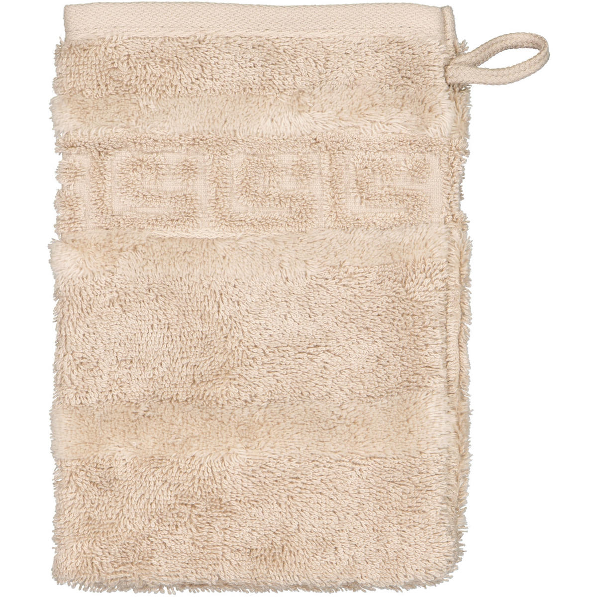 WASCHLAPPEN NOBLESSE UNI 1001 SAND - 375 - Beige, Textil (16/22cm) - Cawoe