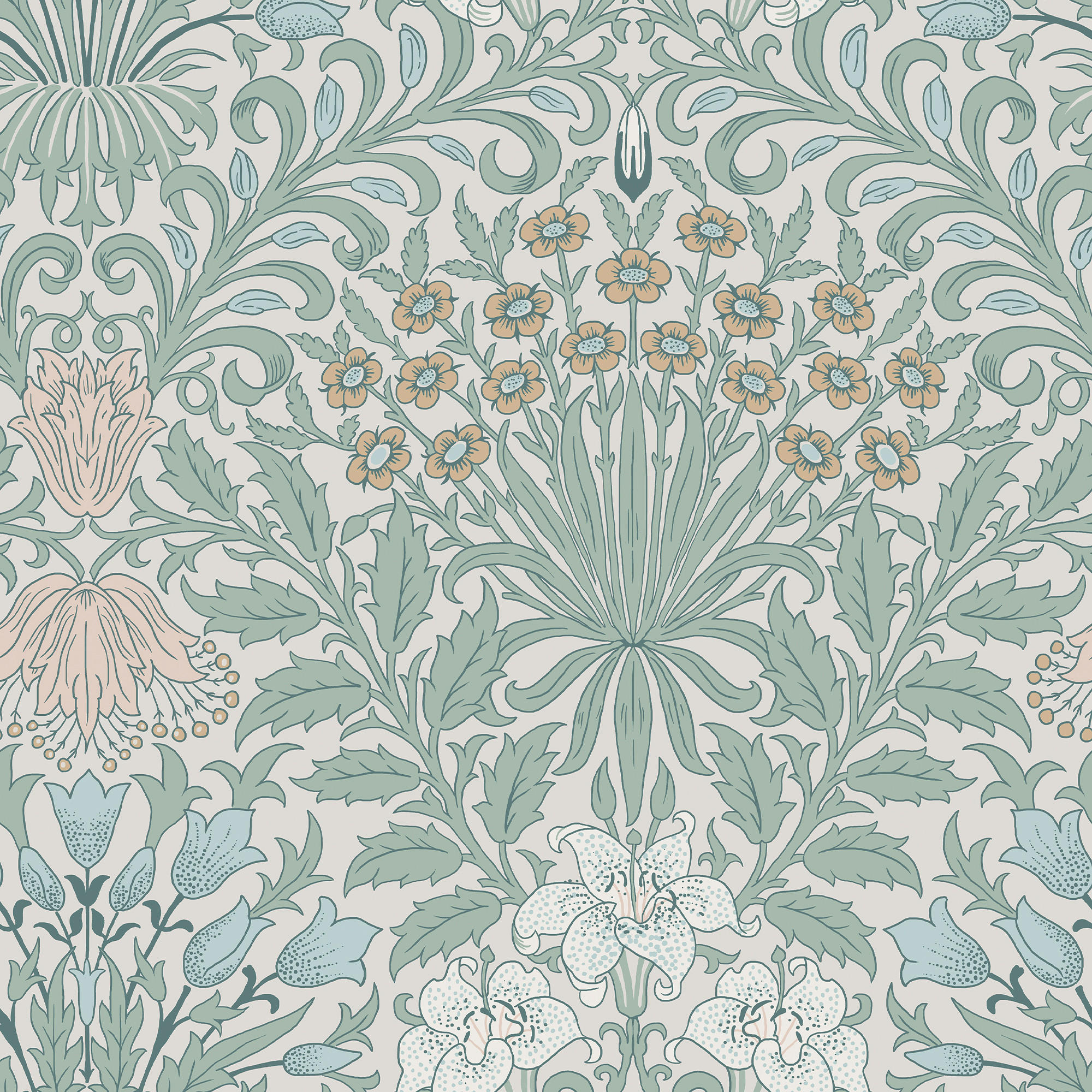 TAPETE Garten - Blau, Papier/Kunststoff (52/1000cm) - Graham & Brown