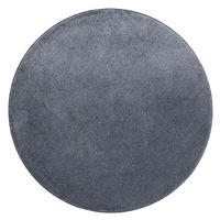 HOCHFLOR LUXUS VELOURS TEPPICH TOUCH RUND - Anthrazit, Textil (100/100cm) - Snapstyle