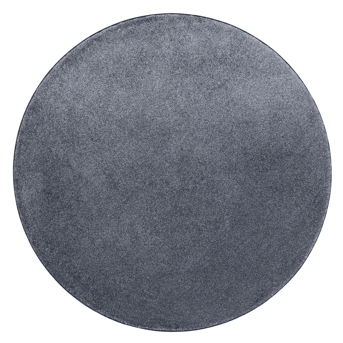 HOCHFLOR LUXUS VELOURS TEPPICH TOUCH RUND - Anthrazit, Textil (100/100cm) - Snapstyle