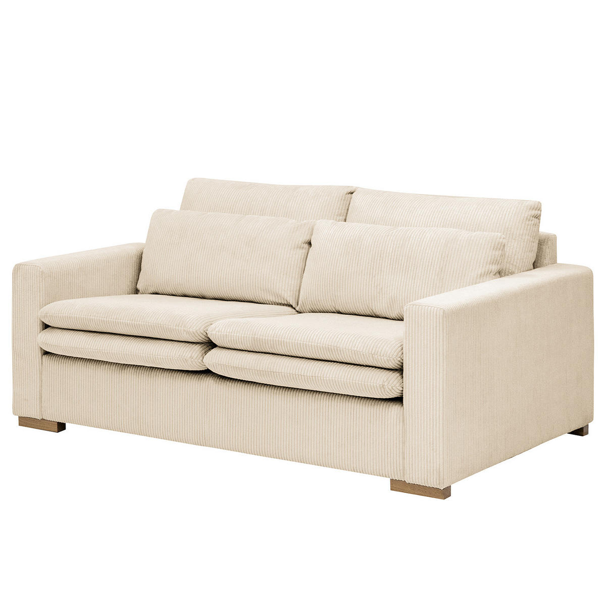 2,5-SITZER SOFA - Creme, Textil (180/82/104cm) - home24