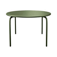 GARTENTISCH - 6 Personen - Metall - Khaki - - Schlammfarben, Metall (130/130/74cm) - Vente-Unique