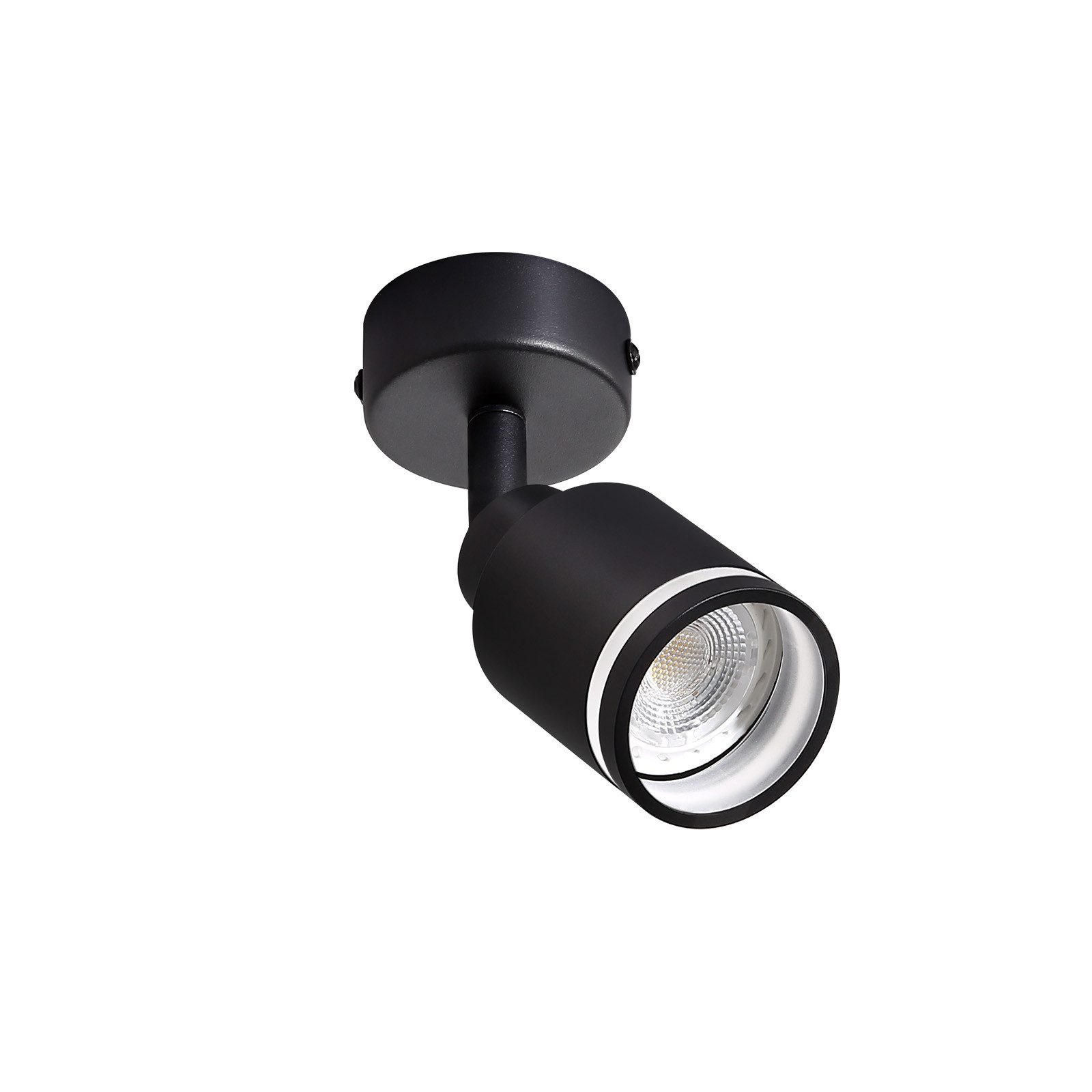 STRAHLER Lauterberg 1-flammig 6/6/15.7 cm - Schwarz, Metall (6/6/15.7cm) - Nettlife