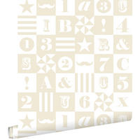 TAPETE Blöcke 53 cm x 10.05 m - Beige, Papier (53/0.1cm) - ESTAhome