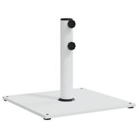 SONNENSCHIRMSTÄNDER Ø32/38/48 Mm Mast 17 Kg Quadratisch - Weiß, Metall (43/43cm) - vidaXL