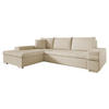 ECKSOFA Bangkok Mini Premium - Silberfarben/Creme, Holz/Textil (274/182cm) - MIRJAN24