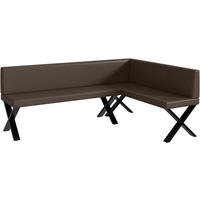 ECKBANK ERIC_X - Braun, Leder (142/196cm) - Meblini