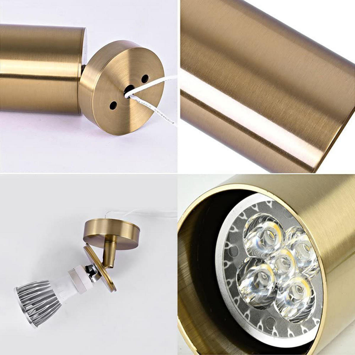 STRAHLER Matteo 1-flammig 6/6/16 cm - Goldfarben, Metall (6/6/16cm) - ZMH