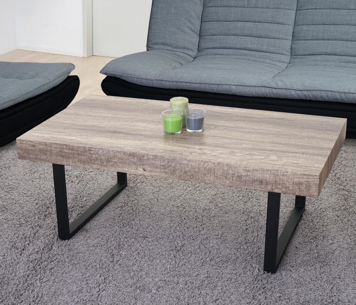 COUCHTISCH rechteck Wildeiche Dekor - Wildeiche, Holz (60/110/40cm) - MCW