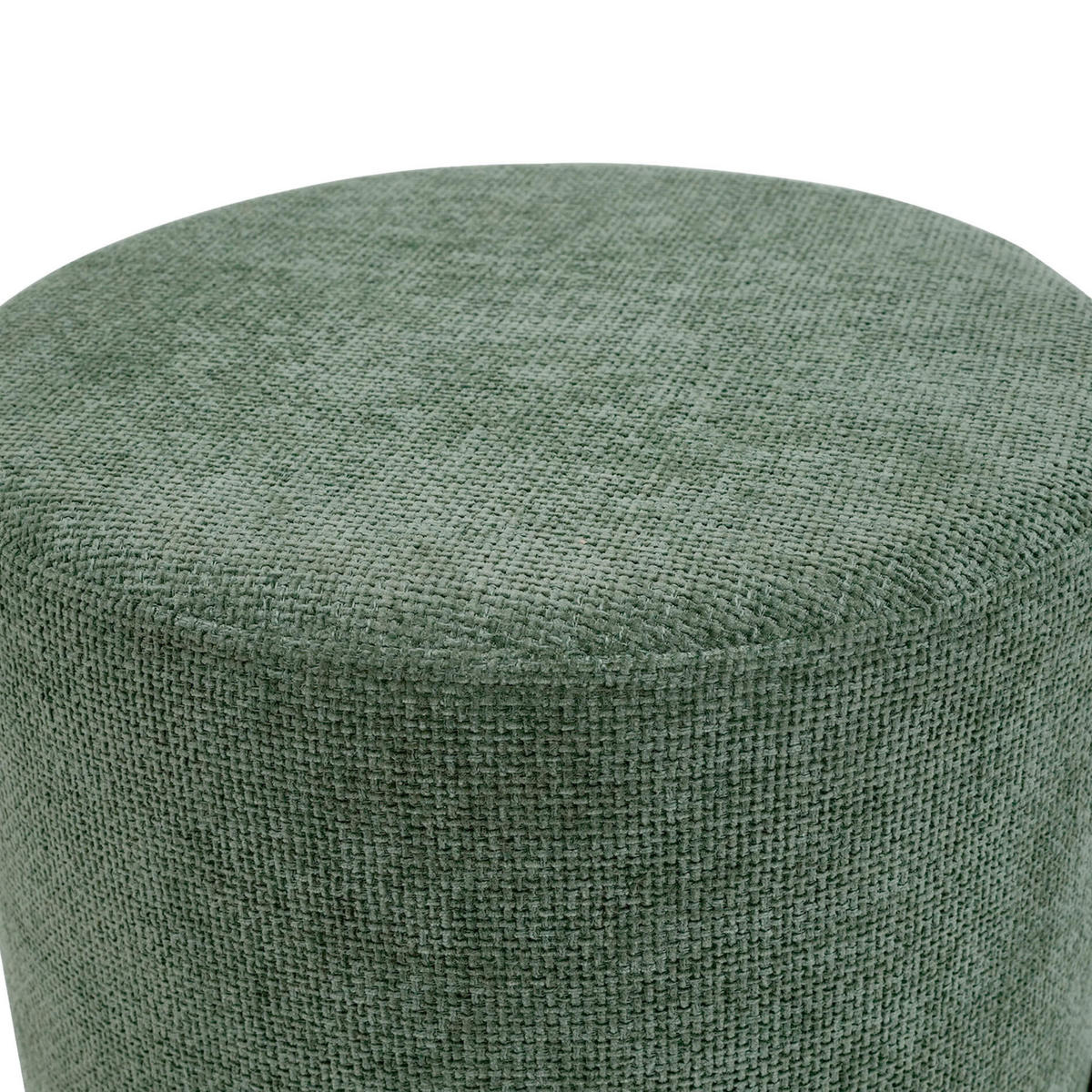 POUF Dunkelgrün 38/38/43,5 cm - Grün, Textil (38/43.5/38cm) - Mobili Rebecca