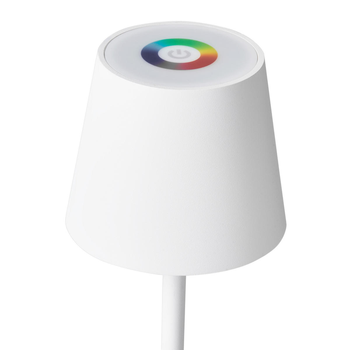 LED-TISCHLEUCHTE Weiß Valira - Weiß, Metall (10/10/37cm) - Beliani