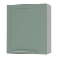 KÜCHENHÄNGESCHRANK Kvantum W2/60 Mint Matt / Grau Matt 60 / 32,5 / 72cm - Grau/Mintgrün, Holz/Holzwerkstoff (60/72/32.5cm) - Feldmann-Wohnen