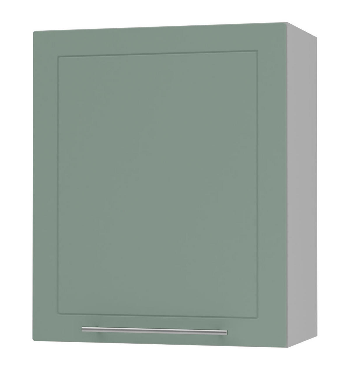 KÜCHENHÄNGESCHRANK Kvantum W2/60 Mint Matt / Grau Matt 60 / 32,5 / 72cm - Grau/Mintgrün, Holz/Holzwerkstoff (60/72/32.5cm) - Feldmann-Wohnen