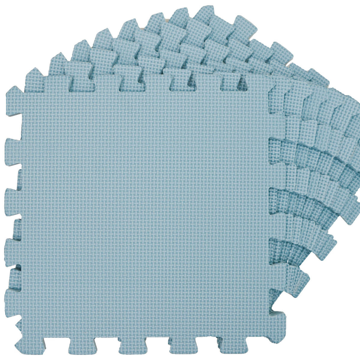 SPIELMATTE ab Null - 90 cm Baby Puzzlematte Blau - Blau, Kunststoff (30/30cm) - Littletom