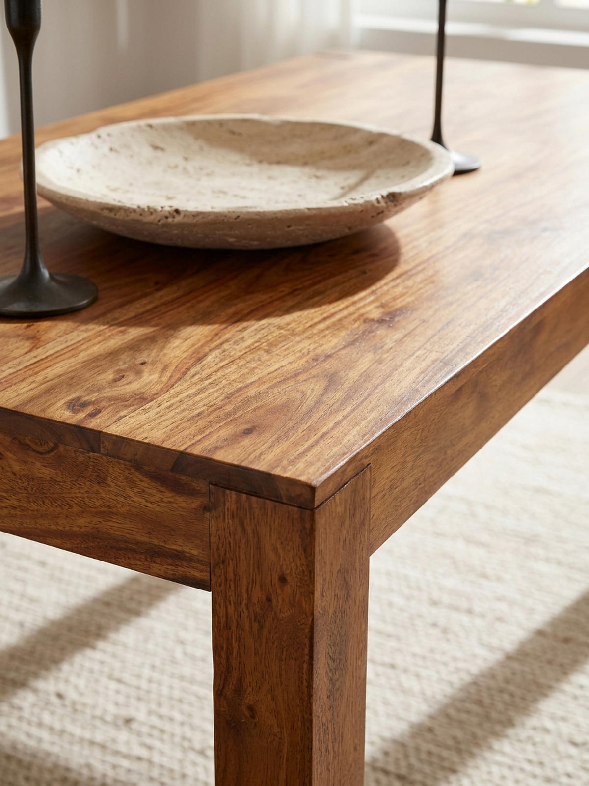 ESSTISCH Massivholz Akazie Rechteckig Handgefertigt NAKO, Braun 180x90x76 cm - Dunkelbraun/Braun, Holz (90/180/76cm) - KADIMA DESIGN