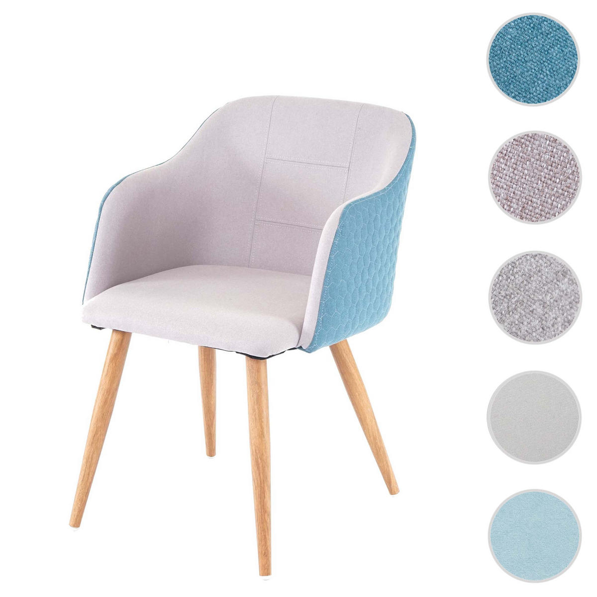 ESSZIMMERSTUHL taupe - Taupe, Textil (53/78/60cm) - MCW