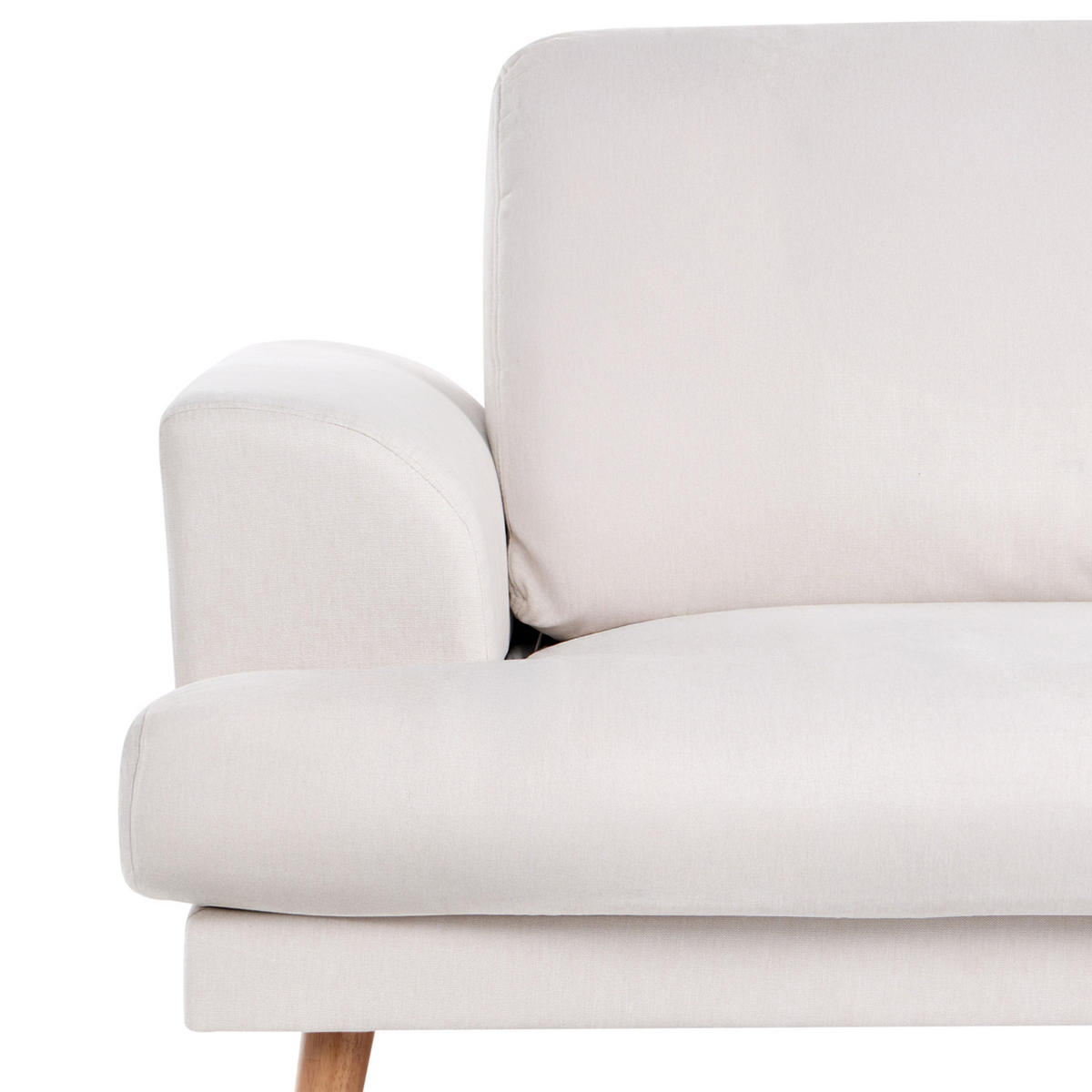 POHOVKA 3-místná Látka Světle béžová Kildal - béžová, textil (214/90/96cm) - Beliani
