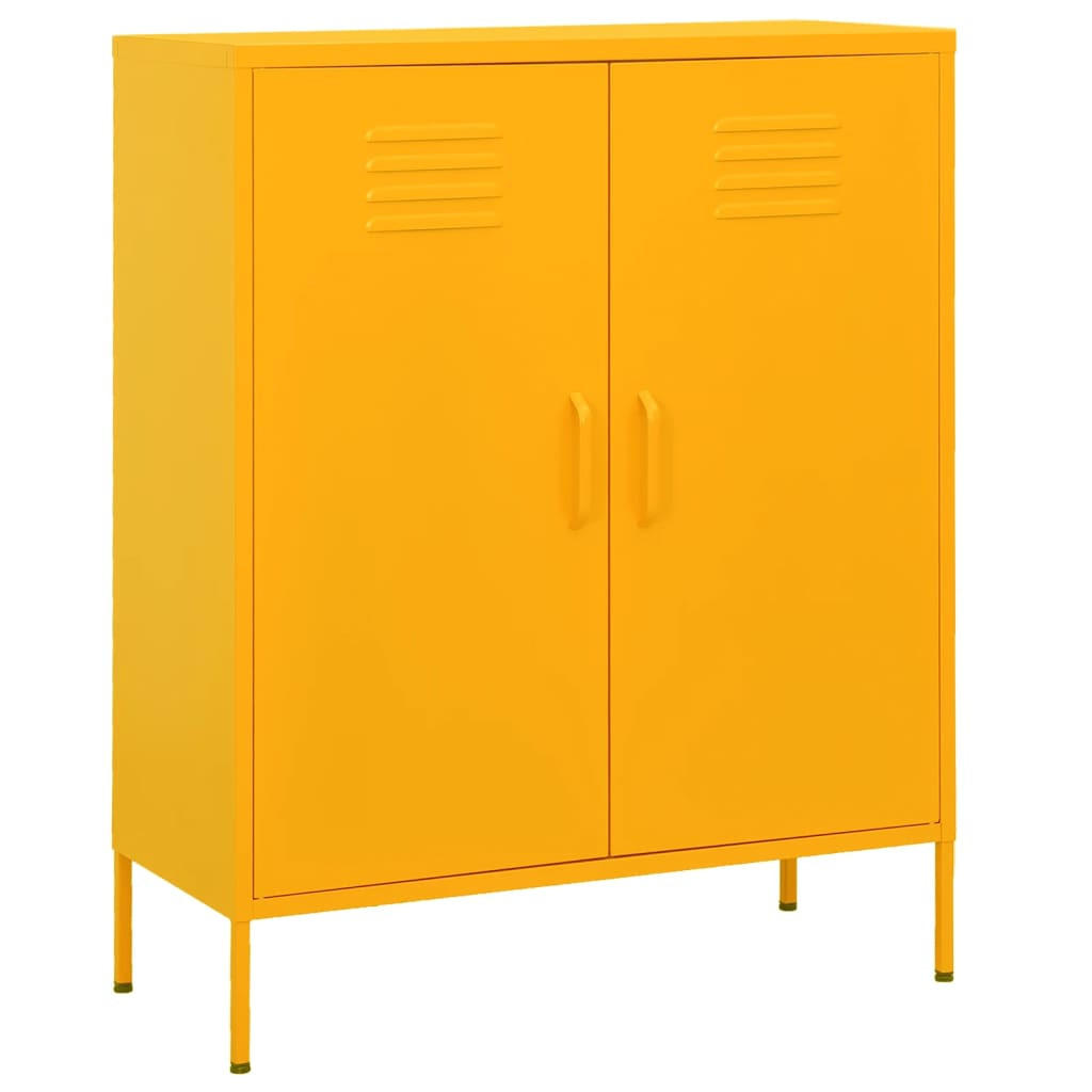 vidaXL Lagerschrank Gelb 80x101.5x35 cm