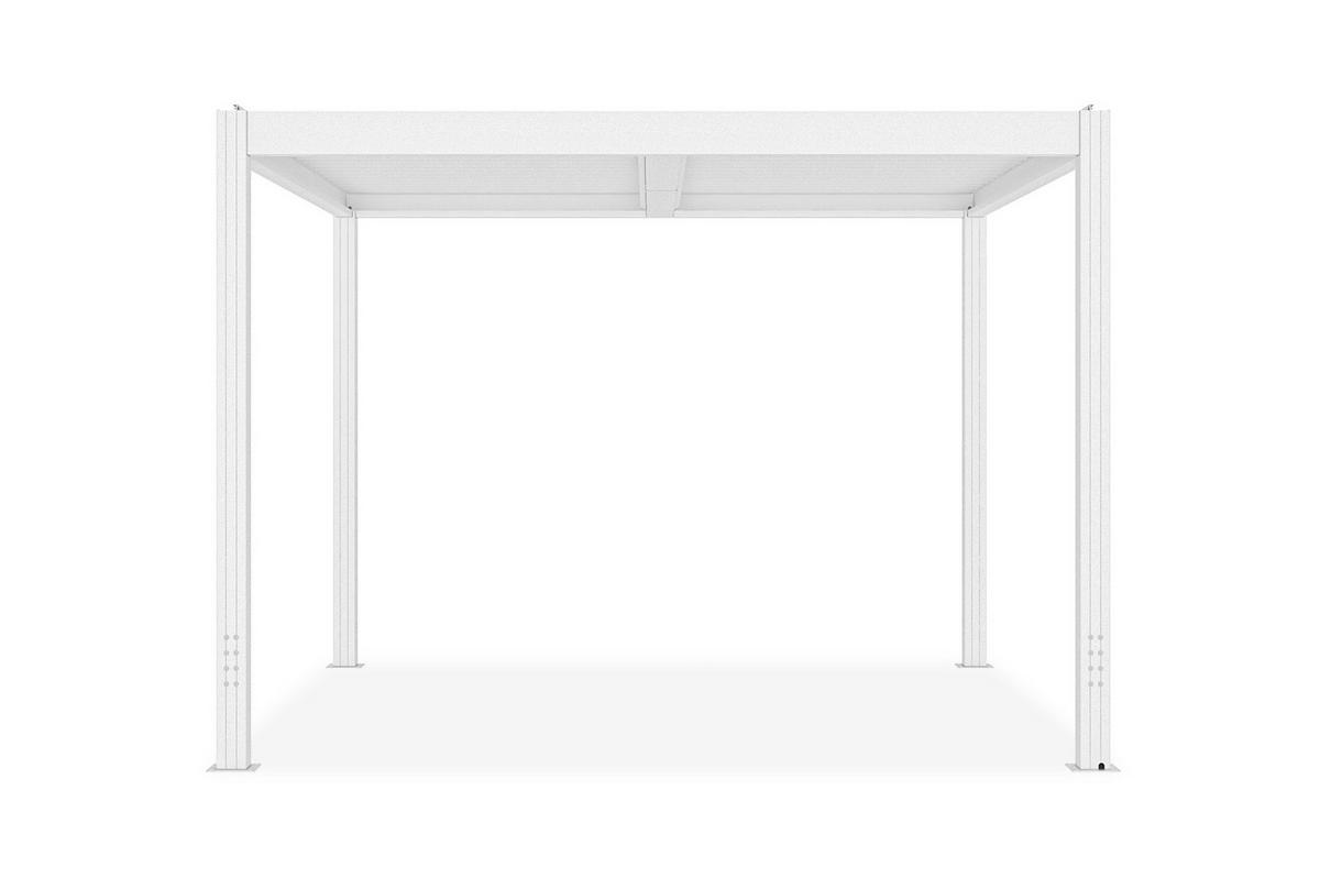 PERGOLA BIOKLIMATISCHE SELBSTTRAGENDE Santa Weiß 3m x 3m - Weiß, Metall (305/220/305cm) - Cazeboo