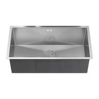 SPÜLE - 76 cm x 45 cm - metall - grau Soela - Grau, Metall (76/22/45cm) - Vente-Unique