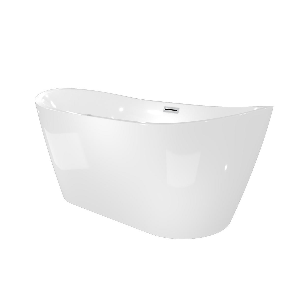 FREISTEHENDE Badewanne Wanne F13 180x92cm Whirlpool Luftmassage - Weiß, Glas/Kunststoff (80/72/180cm) - AcquaVapore by Sandra Jentho