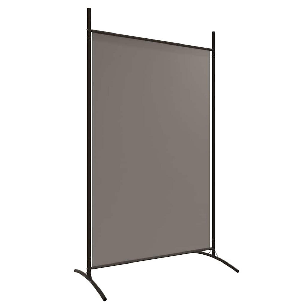 PARAVENT 5-teilig Anthrazit 433/180 Cm Stoff - Anthrazit, Textil (433/180/0.1cm) - vidaXL