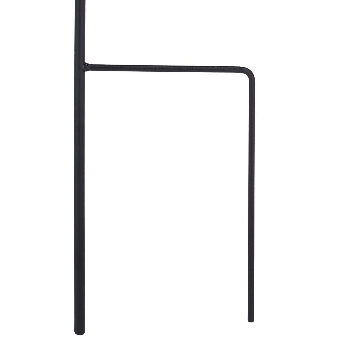 RANKHILFE - Schwarz, Metall (38/147/1cm) - Relaxdays