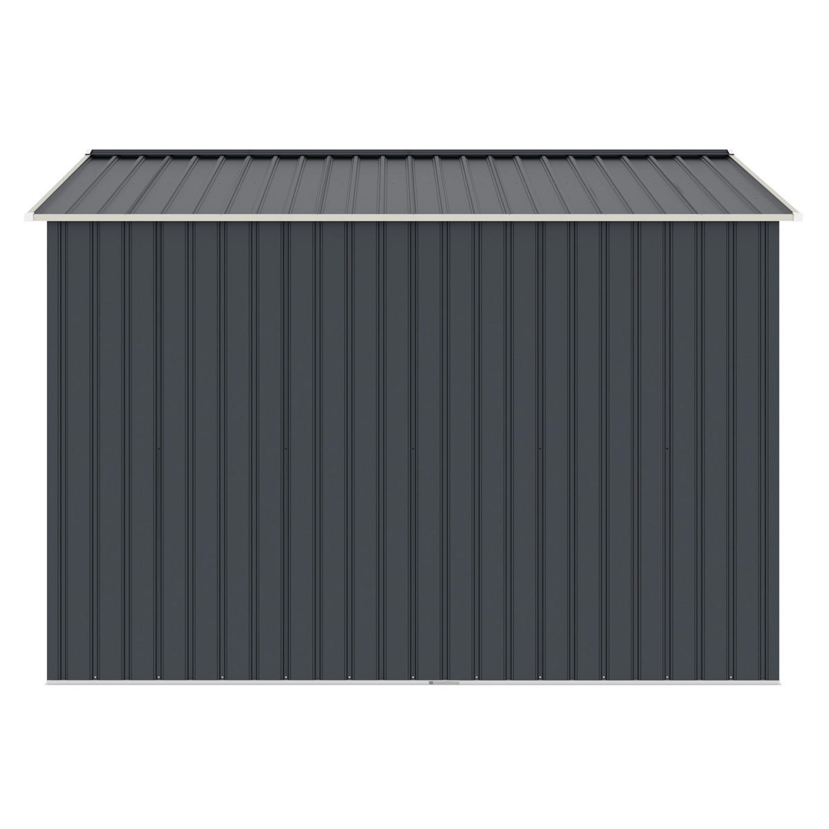 GERÄTEHAUS mit Bodenrahmen Metall S250 Grau - Grau, Metall (277/192/191cm) - HATTORO