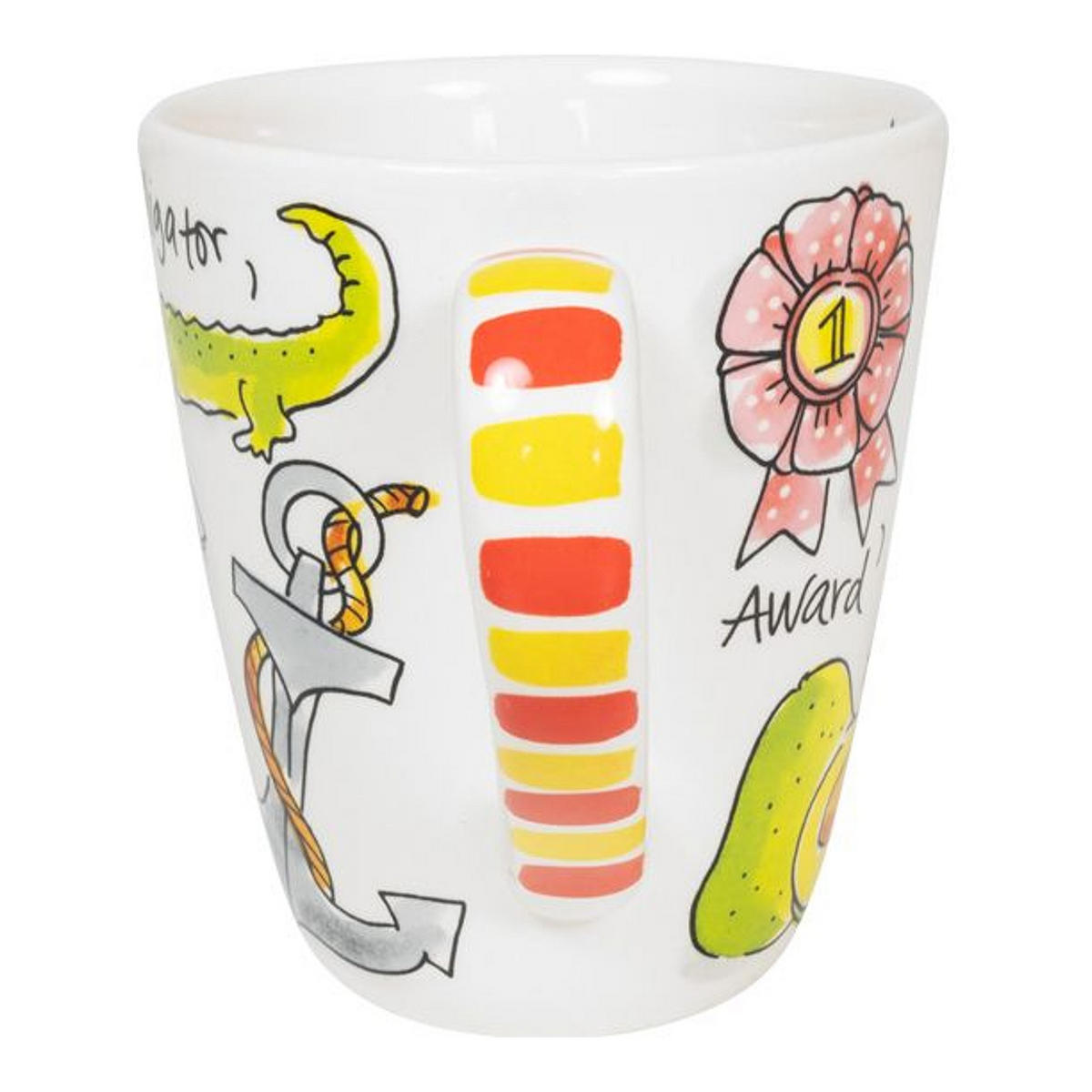 BECHER Liebesbrief A in Bunt - 350 ml - Multicolor, Keramik (0.35L) - Blond Amsterdam