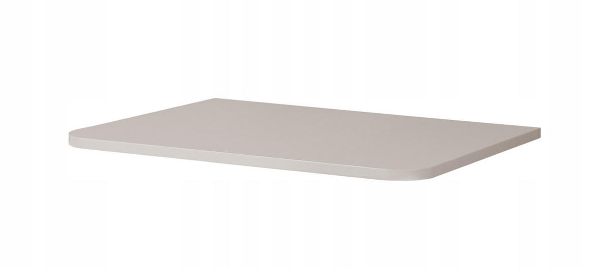 WASCHBECKENUNTERSCHRANK LINEA hängend geriffelt Kaschmir matt mit Waschtischplatte 60/48/44 cm - Kaschmir, Holzwerkstoff (60/48.4/43.7cm) - Rodan