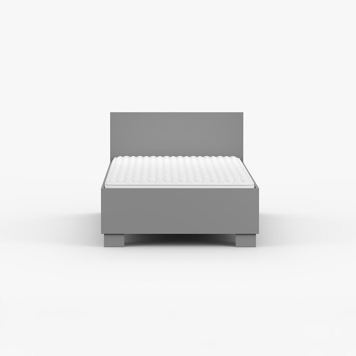 BETT 90×200 JONAS II 36 Grau/Grau - Grau, Holzwerkstoff - imoebel24