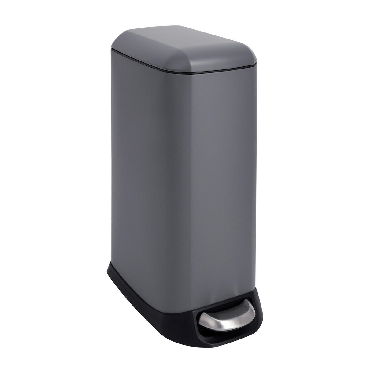 MÜLLEIMER TS12 12L Grau - Grau, Metall (20/47/35cm) - SVITA
