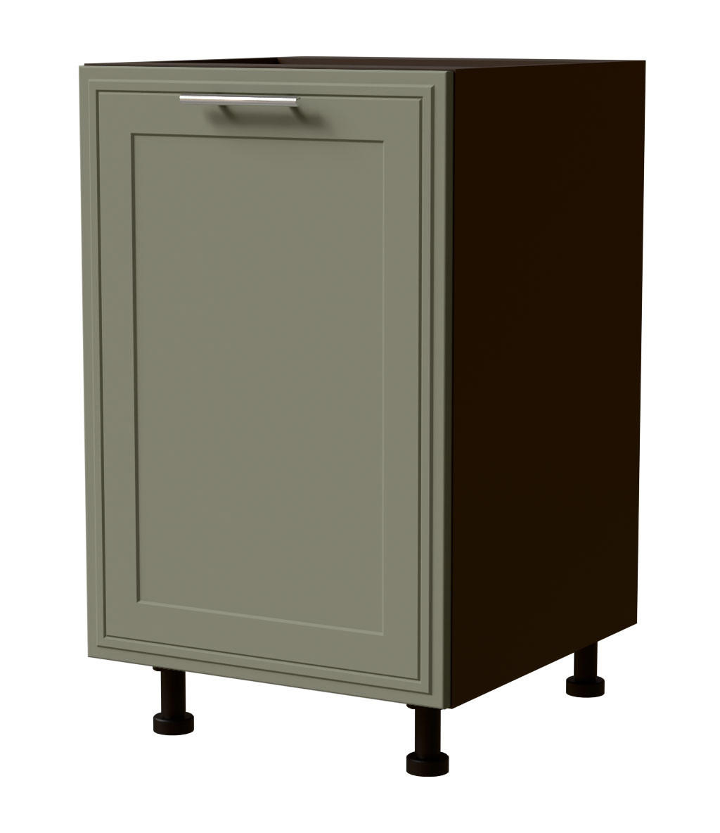 Feldmann-Wohnen Unterschrank Grün, Dunkelgrau 50x82x50 cm