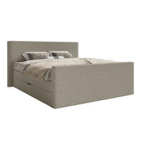 BOXSPRINGBETT Velipoja Premium 140x200 cm, Taupe - Taupe, Textil (140/200cm) - Fedve