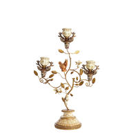 KERZENHALTER Soryn Orange 29.5/12.5/44 cm - Orange, Metall (12.5/44/29.5cm) - Light & Living