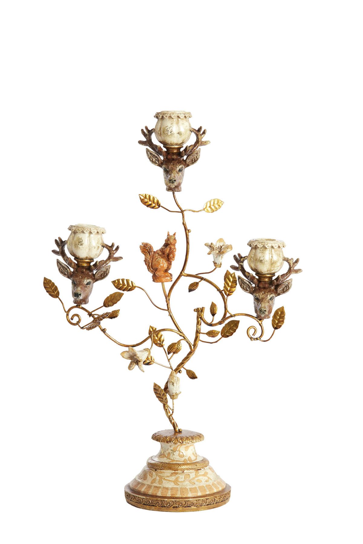 KERZENHALTER Soryn Orange 29.5/12.5/44 cm - Orange, Metall (12.5/44/29.5cm) - Light & Living