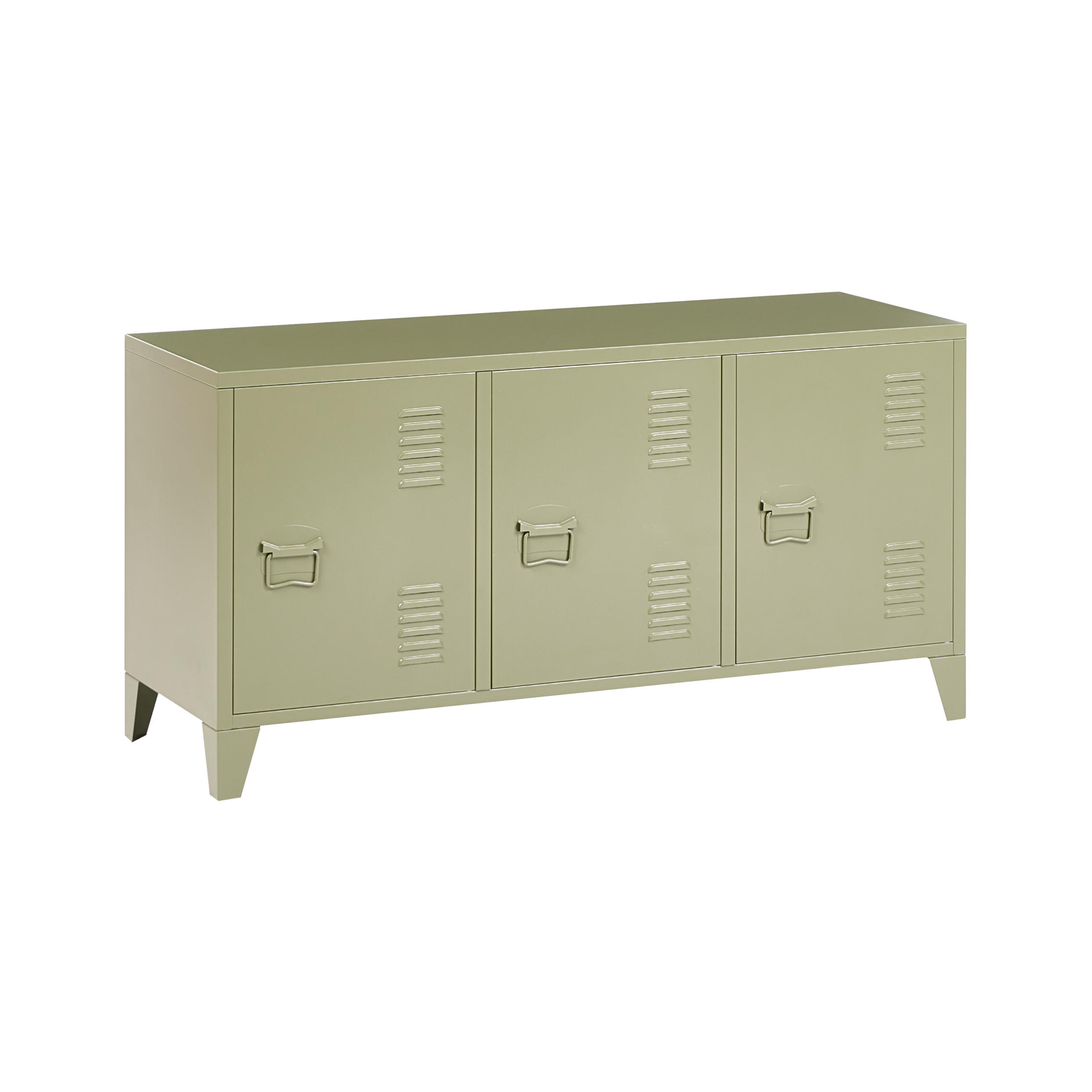 BÜROSCHRANK Metall Grün Cardiff - Grün, Metall (120/60/40cm) - Beliani