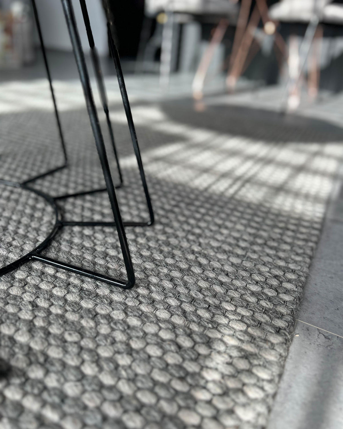 KURZFLOR-TEPPICH Kilis 230/160 cm - Grau, Textil (160/230cm) - Beliani