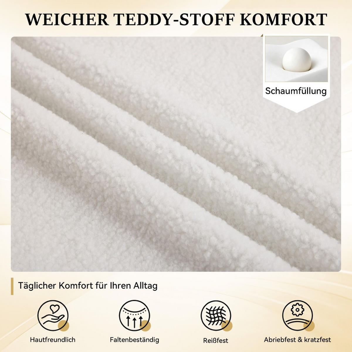 DREHSTUHL 360° drehbar Weiß - Weiß, Naturmaterialien (58/86/58cm)