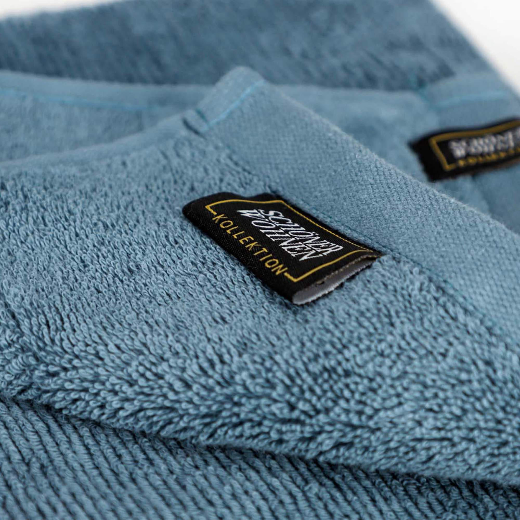 GÄSTEHANDTUCH 3ER SET AUS 100 % BAUMWOLLE SENSE - Blau, Textil (30/50cm) - Schöner Wohnen