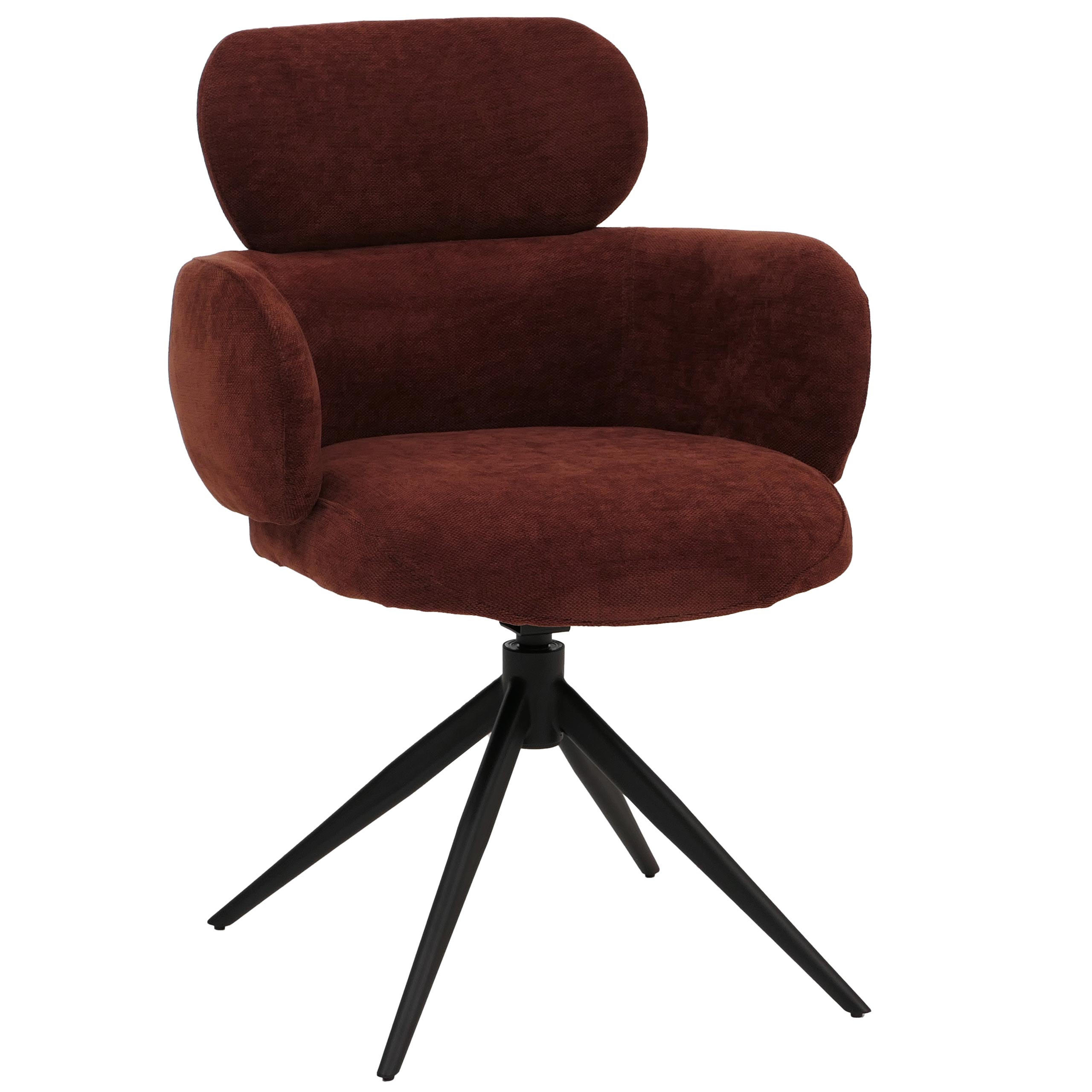 ESSZIMMERSTUHL Rotbraun - Rotbraun, Textil (61/86/69cm) - Jamb