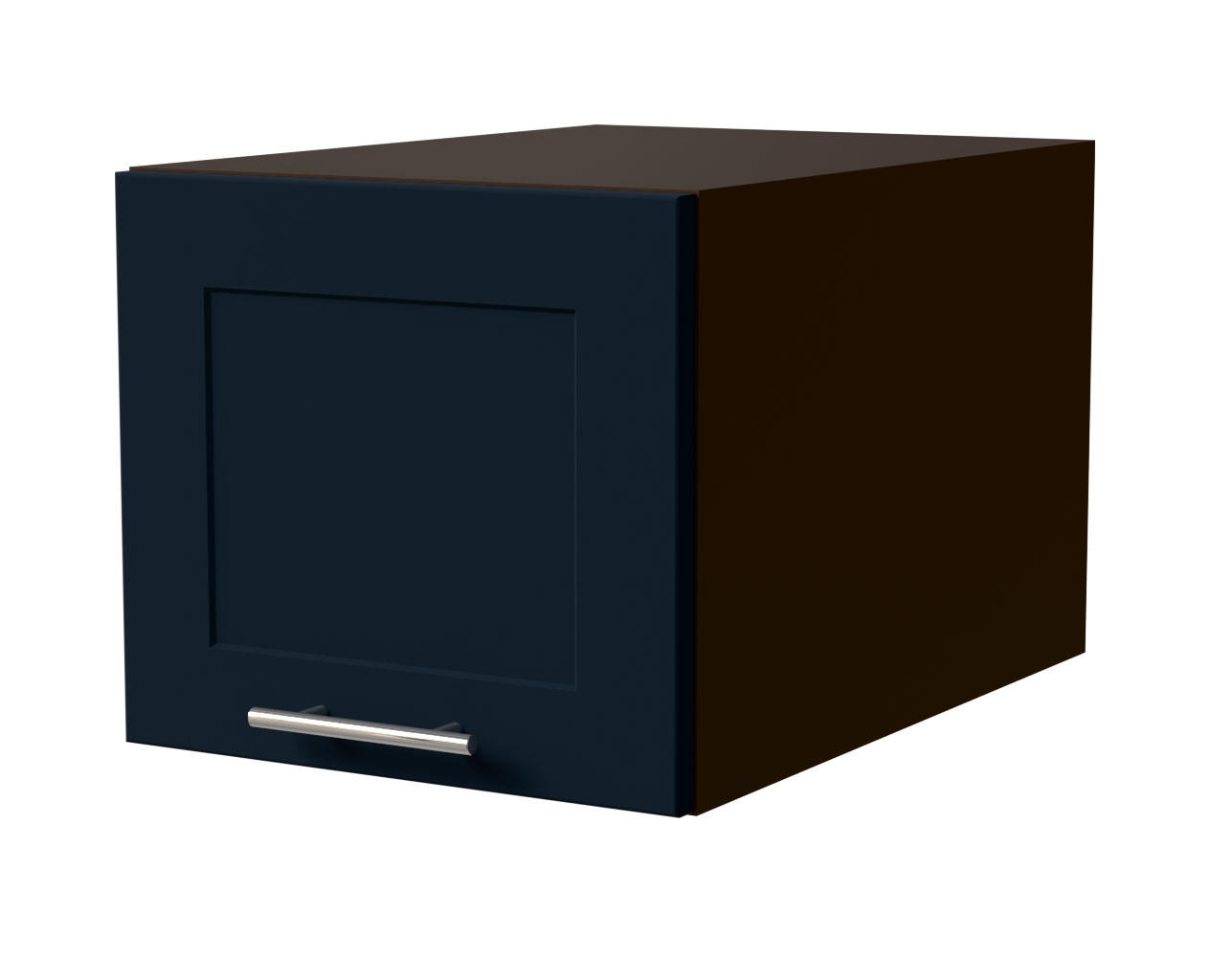KÜCHENAUFSATZSCHRANK Oslo W6B/40 Lava Matt / Indigo Matt 40 / 59 / 36cm - Dunkelgrau/Dunkelblau, Holz/Holzwerkstoff (40/36/59cm) - Feldmann-Wohnen