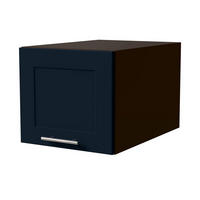 KÜCHENAUFSATZSCHRANK Oslo W6B/40 Lava Matt / Indigo Matt 40 / 59 / 36cm - Dunkelgrau/Dunkelblau, Holz/Holzwerkstoff (40/36/59cm) - Feldmann-Wohnen