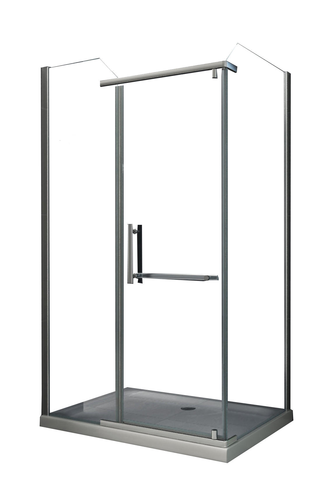 DUSCHKABINE VITA Klar 120 x 90 x 195 cm 8 mm ESG - Klar, Glas (90/120/195cm) - Glasdeals