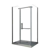 DUSCHKABINE VITA Klar 120 x 90 x 195 cm 8 mm ESG - Klar, Glas (90/120/195cm) - Glasdeals